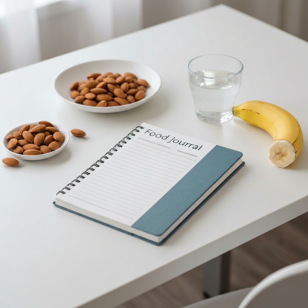 Nutrition consultation session with food journal